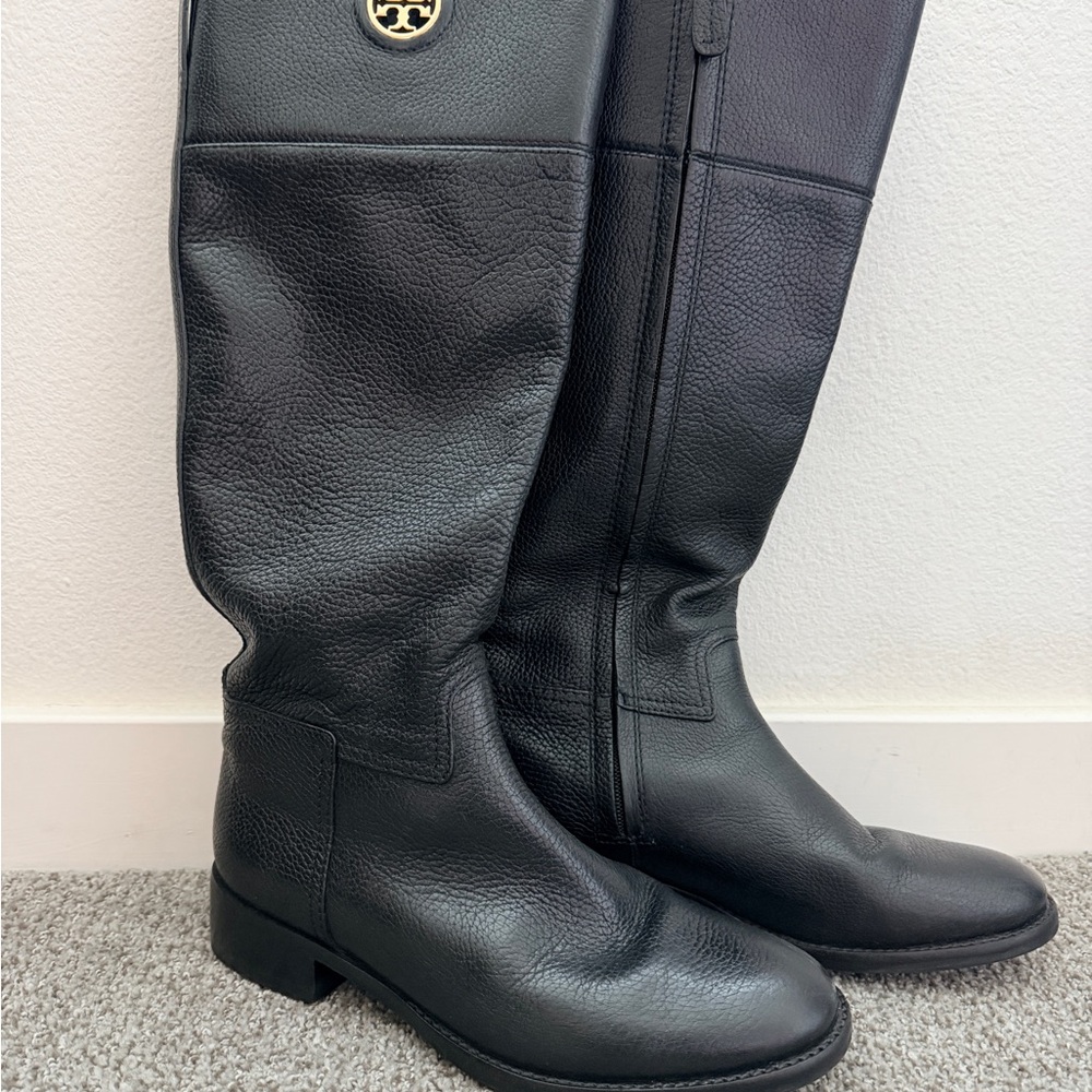 Tory Burch Black Combat Boots